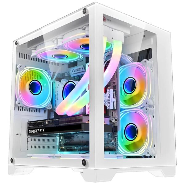 Gabinete Gamer Aquário Orion MetalRed M7 sem Fans - Branco