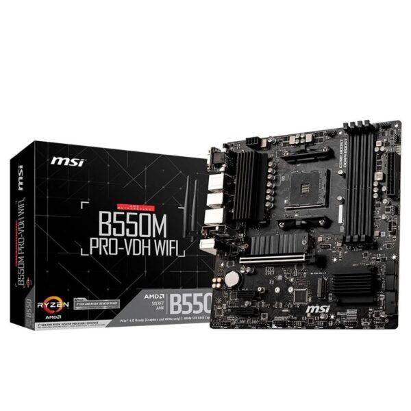 Placa Mãe MSi B550M PRO-VDH WIFI DDR4 AMD B550 AM4 911-7C95-090