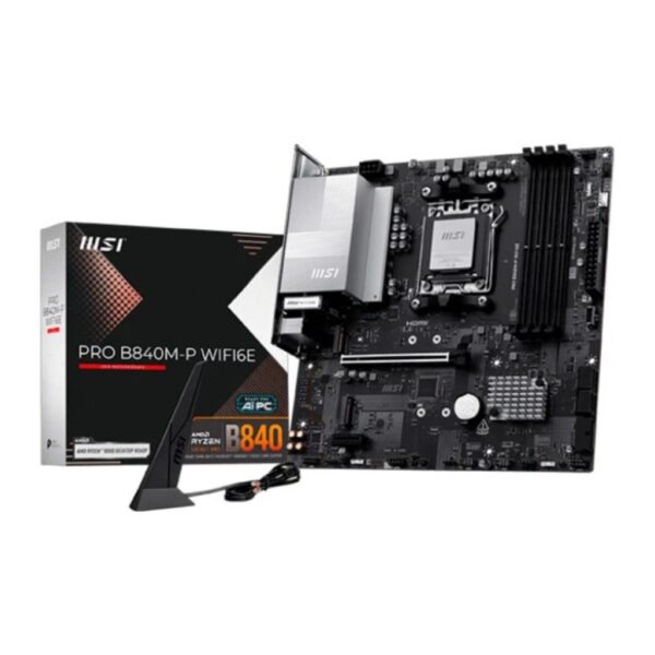Placa Mãe MSi PRO B840M-P WIFI6E DDR5 AMD B840 AM5 911-7E77-002