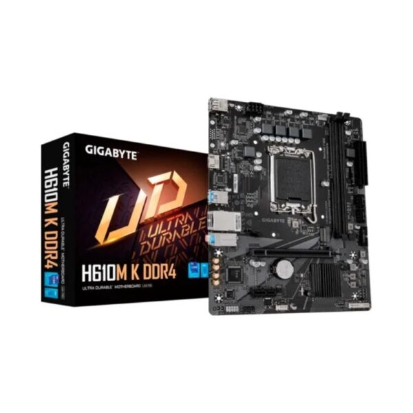 Placa Máe Gigabyte H610M K DDR4 2.0 INTEL H610 Express LGA1700 9MH610MK-00-G20
