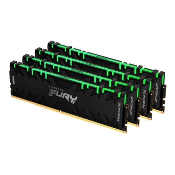Memória Kingston FURY Renegade RGB 32GB 3600MHz DDR4 (4x8GB) CL16 Black - KF436C16RBAK4/32