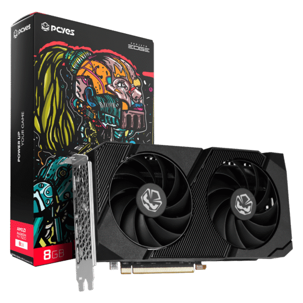 Placa de Vídeo AMD Radeon RX 7600 8GB GDDR6 128-Bits Projeto Edge Dual Fan - PVR760008GBPEDFV02